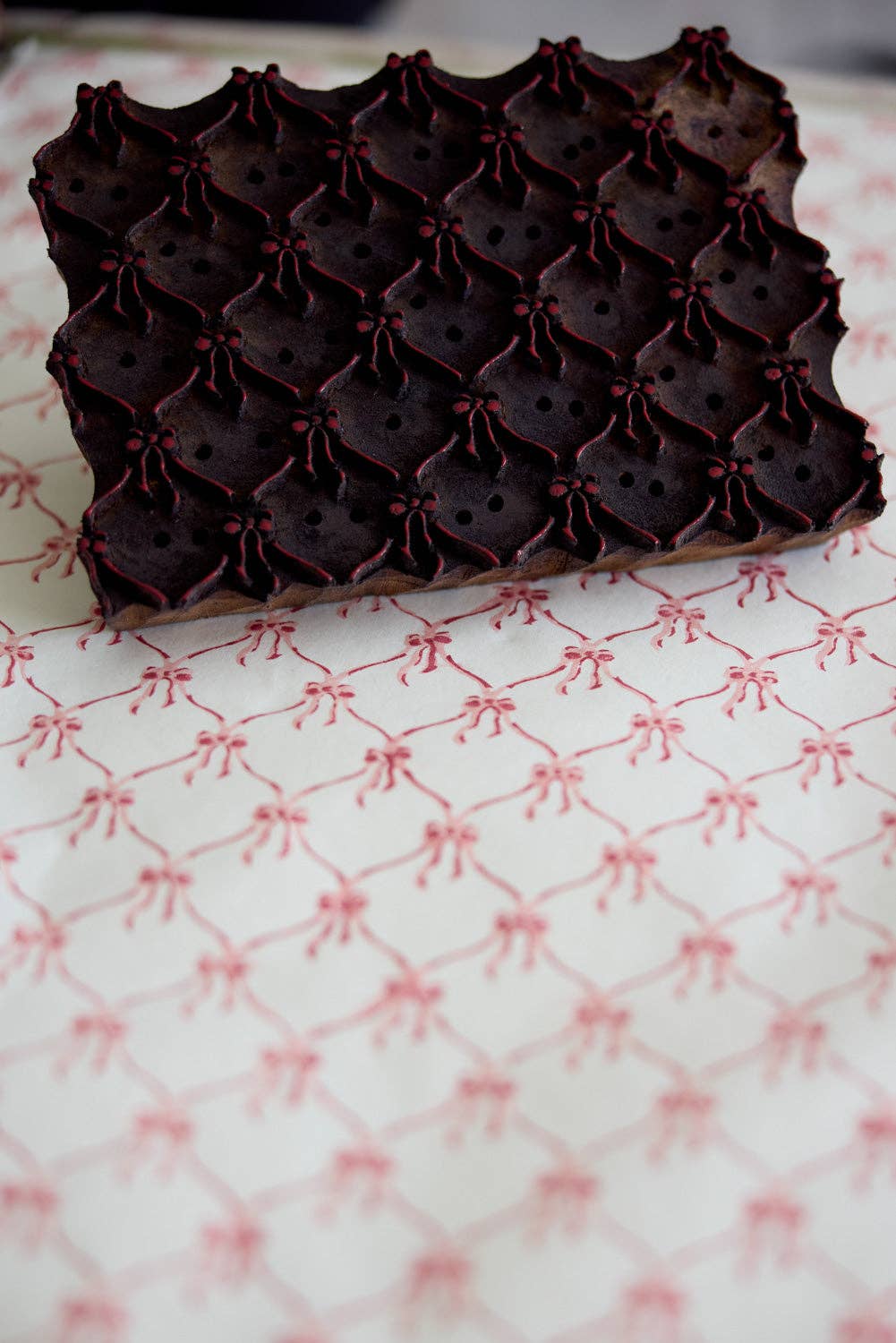 Pink Sorbet Bows - Handmade Gift Wrap Sheets
