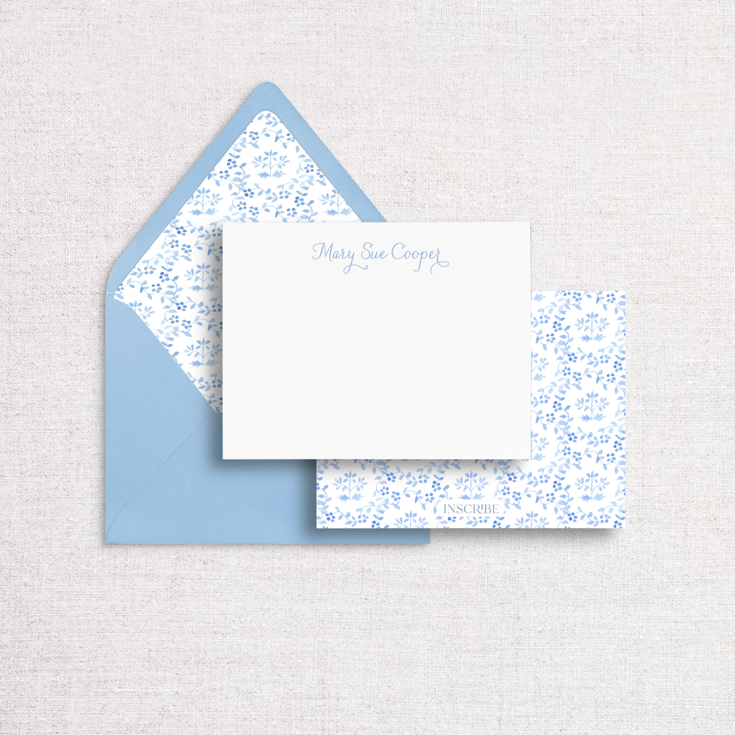 Blue Chinoiserie Notecard