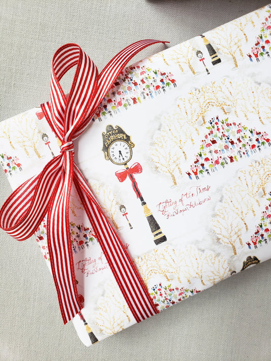 Fairhope Lighting of the Trees Wrapping Paper Sheets - Set of 3