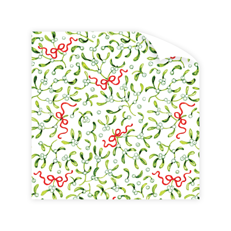 Mistletoe Wrapping Paper Sheets