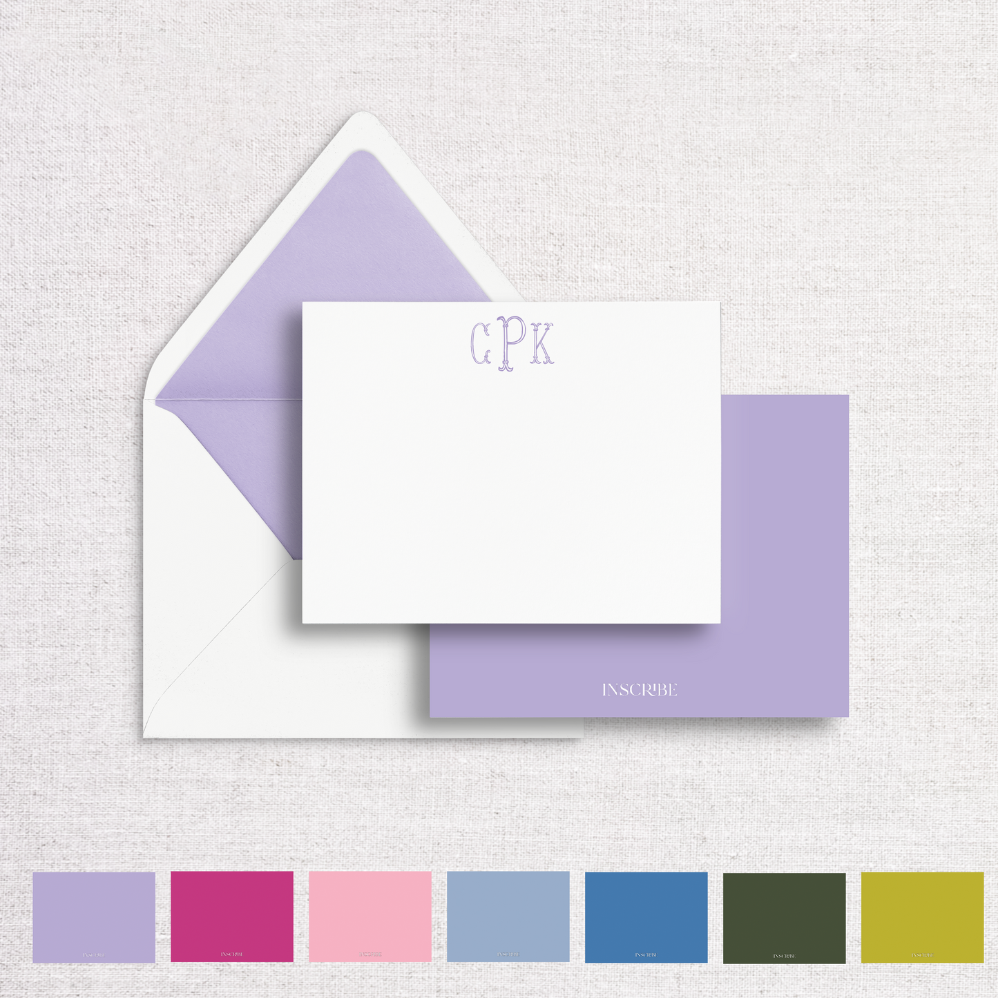 Women's Monogram Notecard