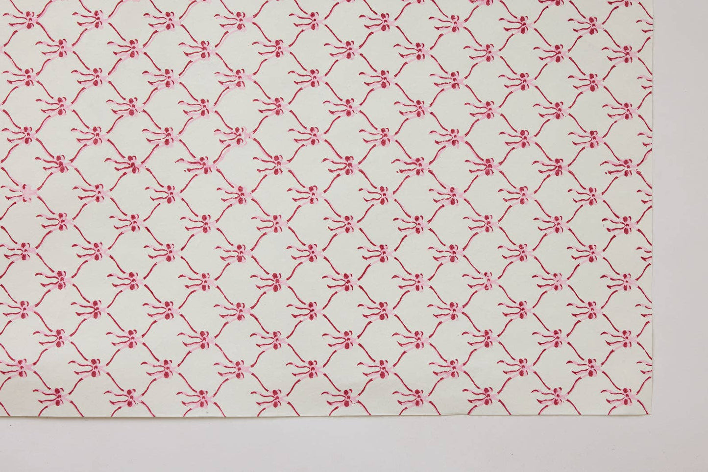 Pink Sorbet Bows - Handmade Gift Wrap Sheets