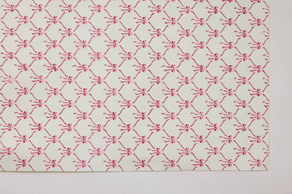 Pink Sorbet Bows - Handmade Gift Wrap Sheets