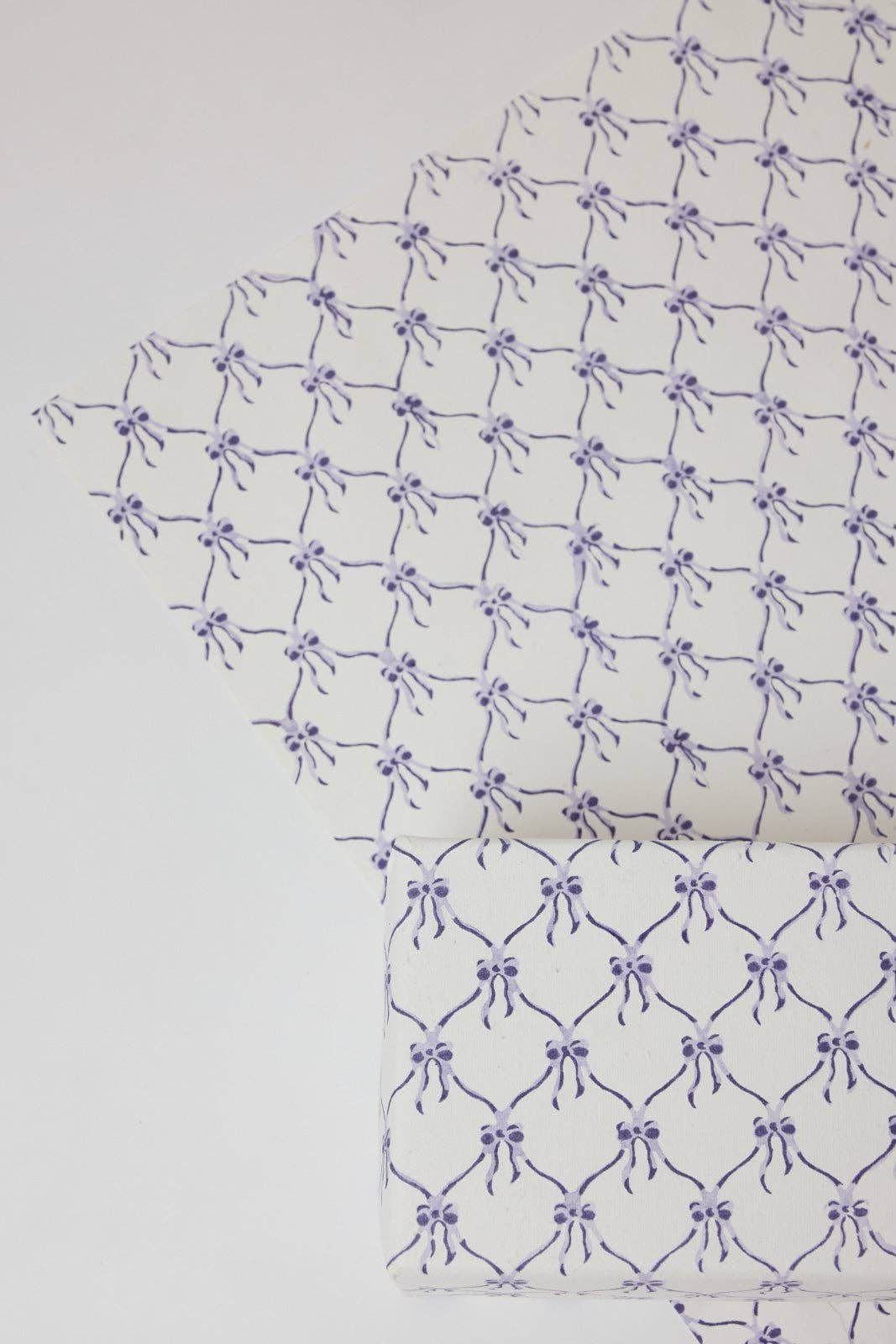 Violet Meringue Bows - Handmade Gift Wrap Sheets