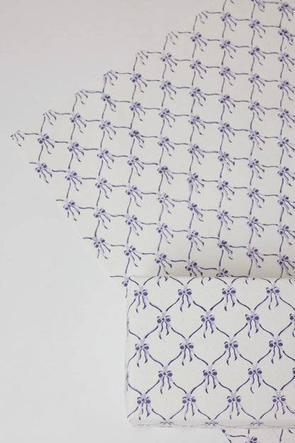 Violet Meringue Bows - Handmade Gift Wrap Sheets