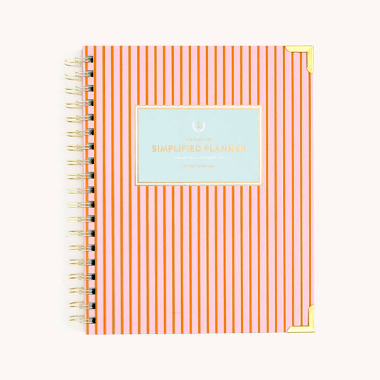 2025 Weekly, Simplified Planner, Cabana Pinstripe