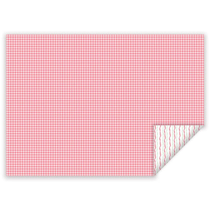 Christmas Ribbon Double-Sided Wrapping Paper Sheets - Set of 3