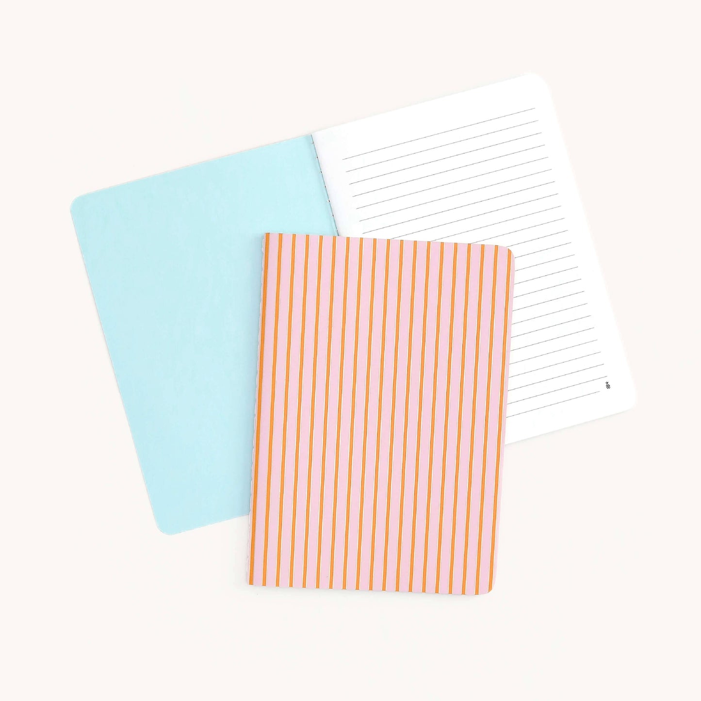 Mini Notebook, Cabana Pinstripe