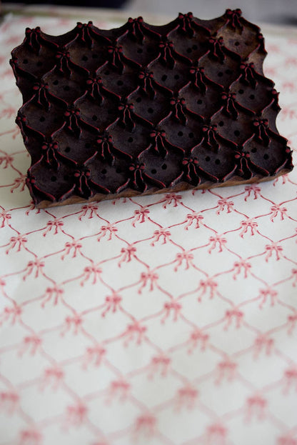 Pink Sorbet Bows - Handmade Gift Wrap Sheets