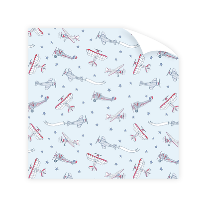 Airplane Wrapping Paper Sheets - Set of 3