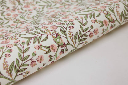 Song Birds Blush - Handmade Gift Wrap Sheets