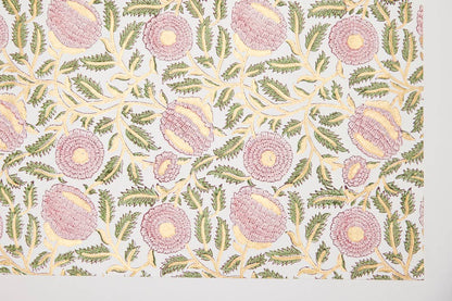 Marigold Blush - Handmade Wrapping Paper Sheets