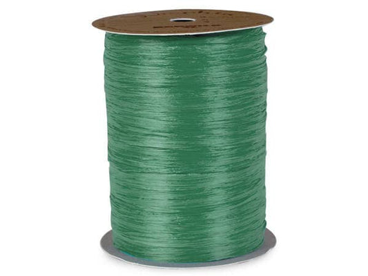 Emerald Matte Raffia Ribbon