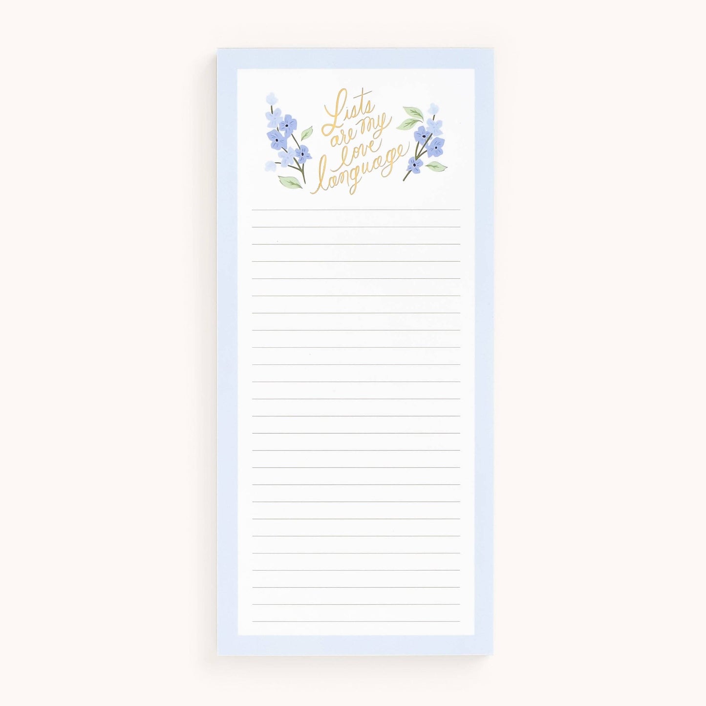 List Pad, Lists Are My Love Language