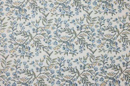 Song Birds Blue Stone - Handmade Gift Wrap Sheets