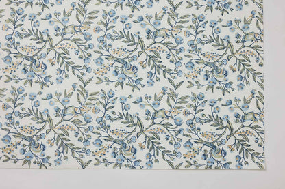 Song Birds Blue Stone - Handmade Gift Wrap Sheets
