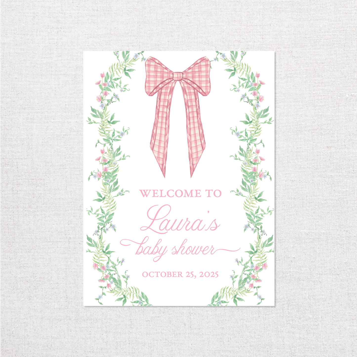 Baby Shower Welcome Sign