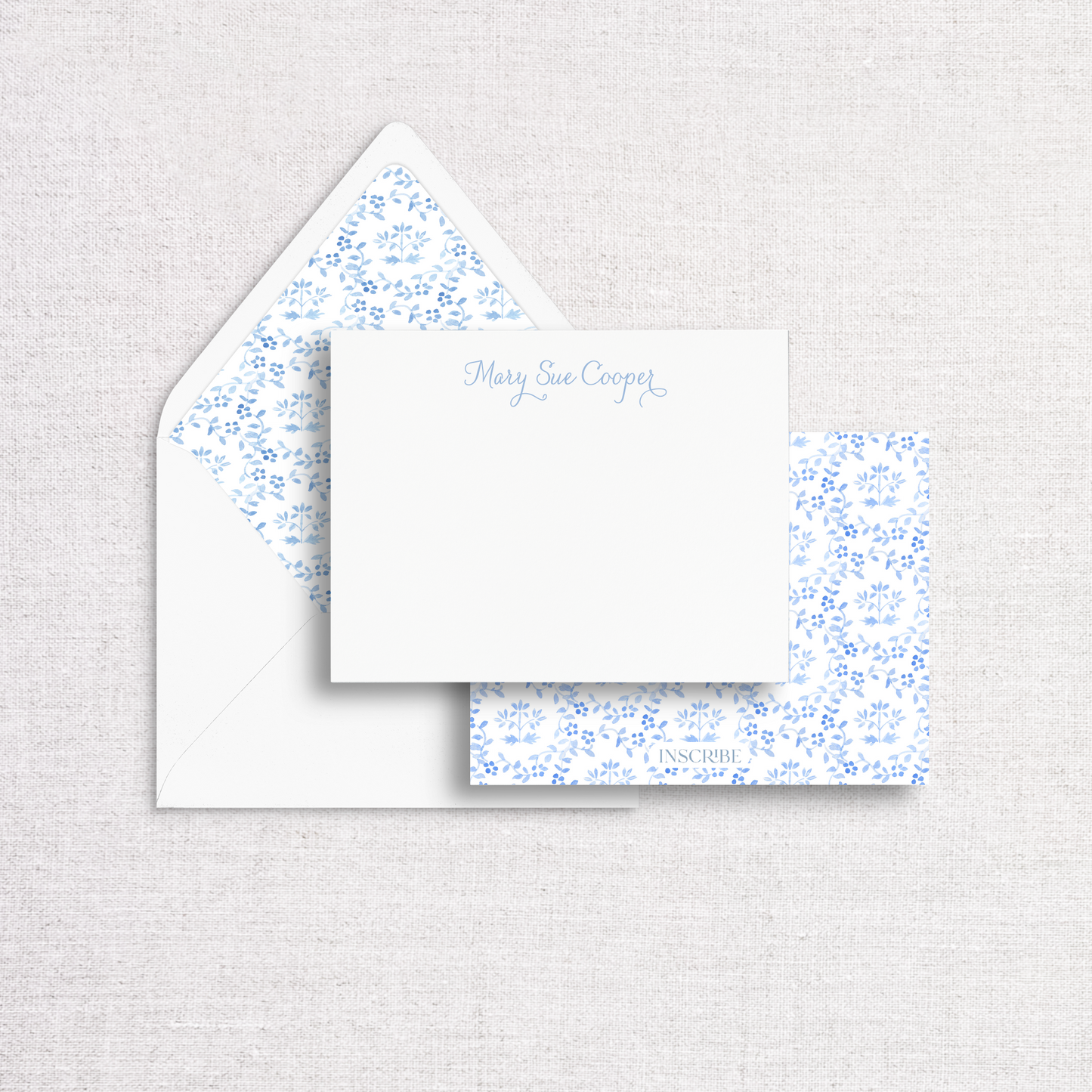 Blue Chinoiserie Notecard