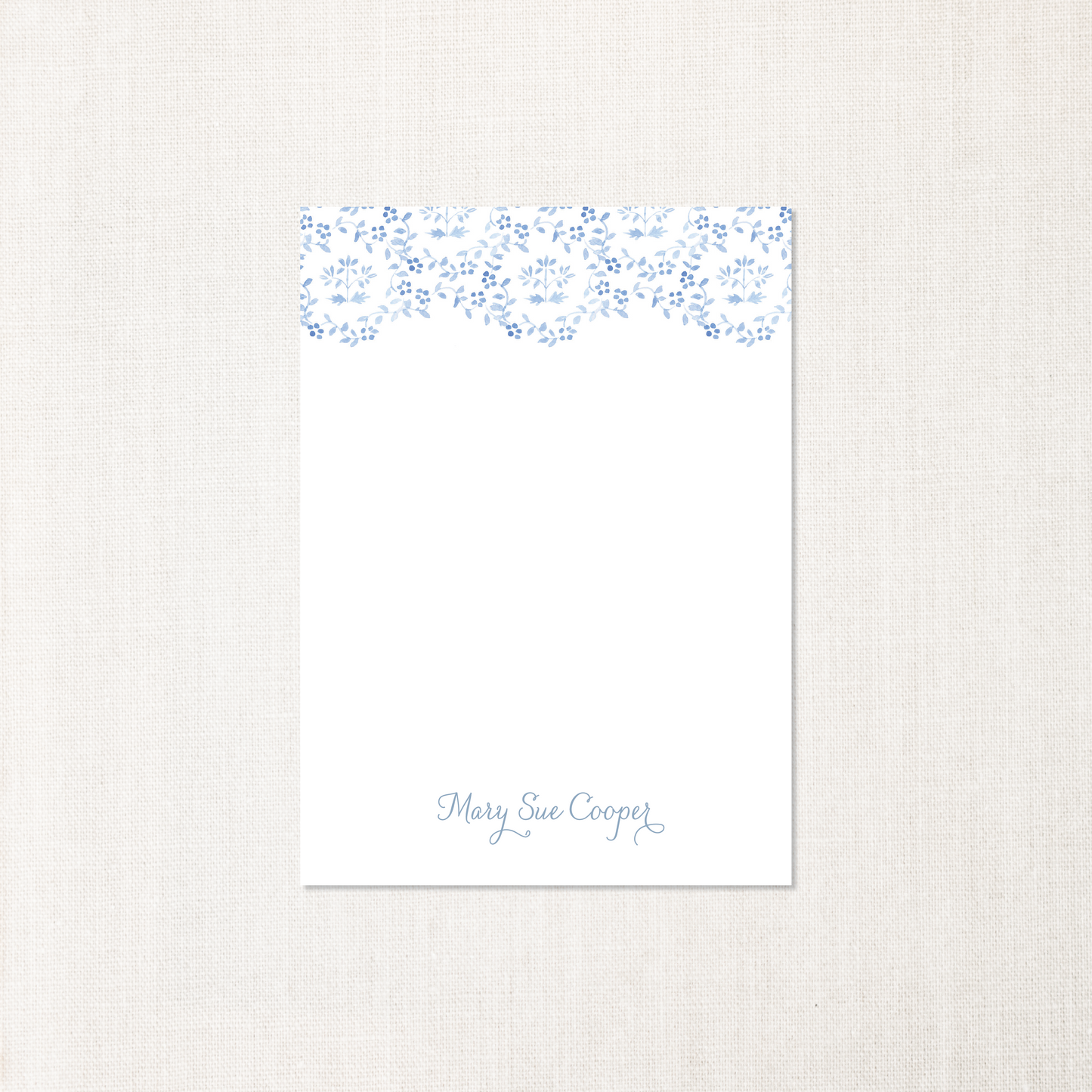 Blue Chinoiserie Notepad