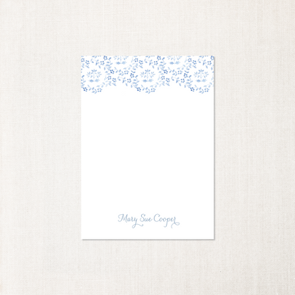 Blue Chinoiserie Notepad