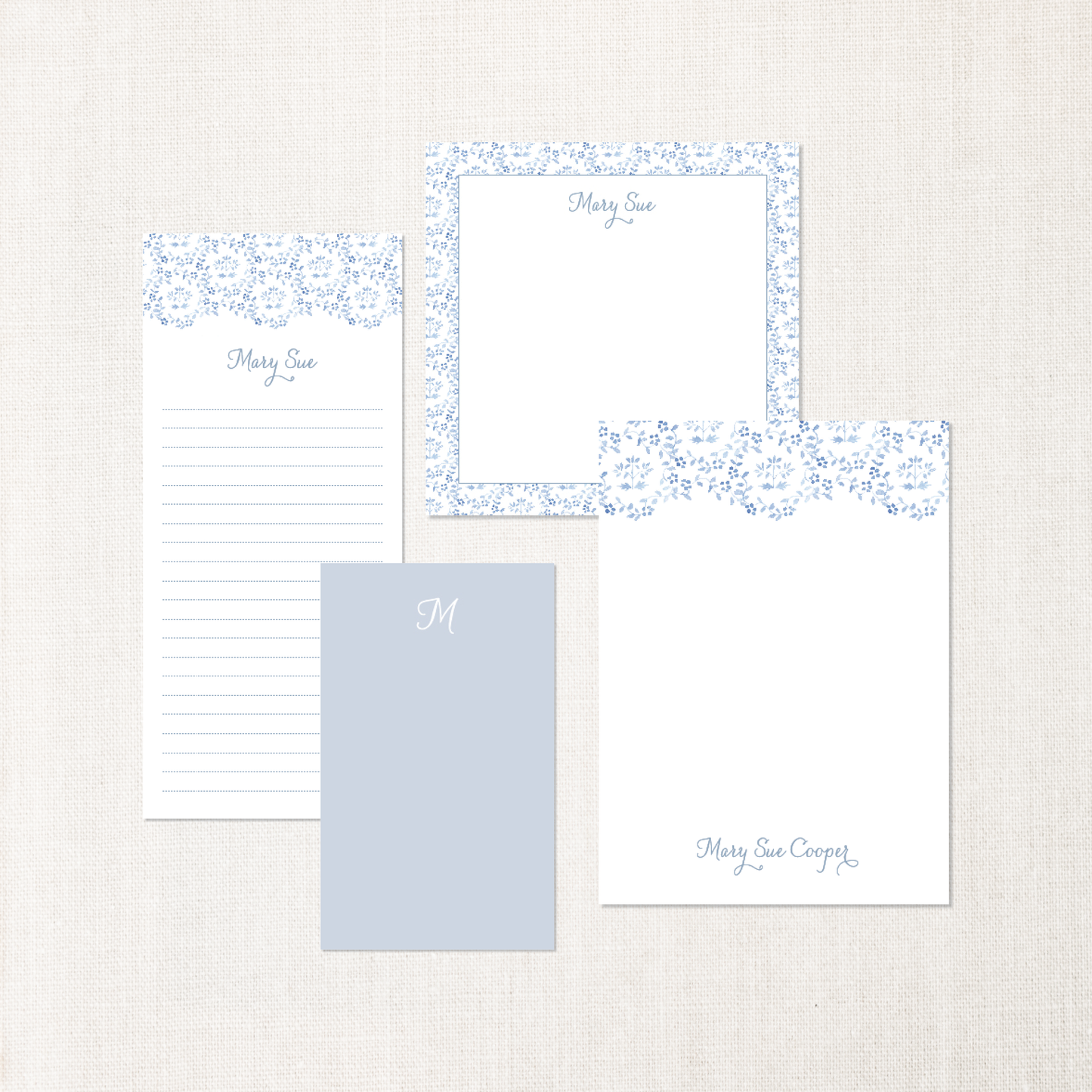 Blue Chinoiserie Notepad