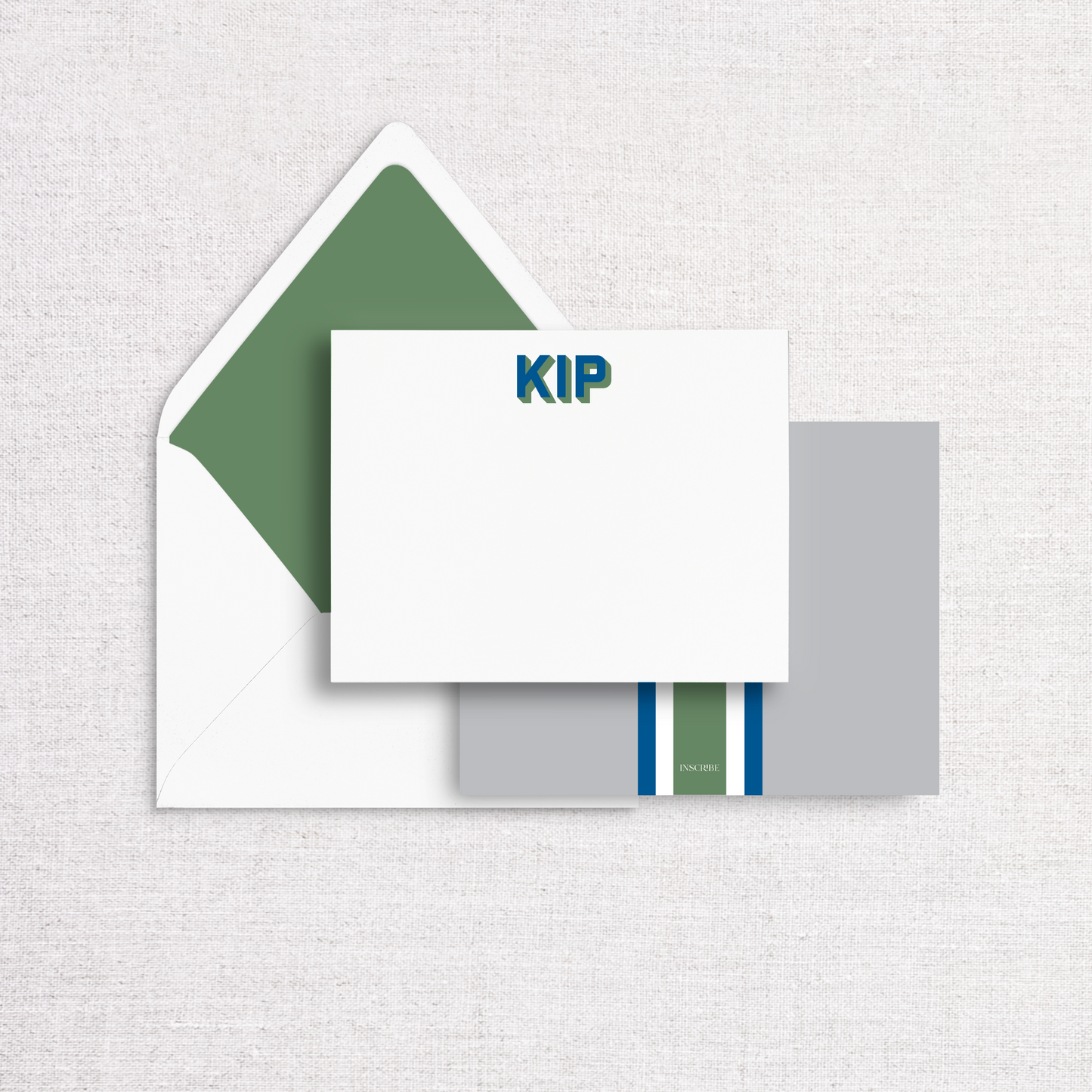 Center Stripe Notecard