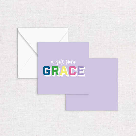 Color Block Enclosure Cards