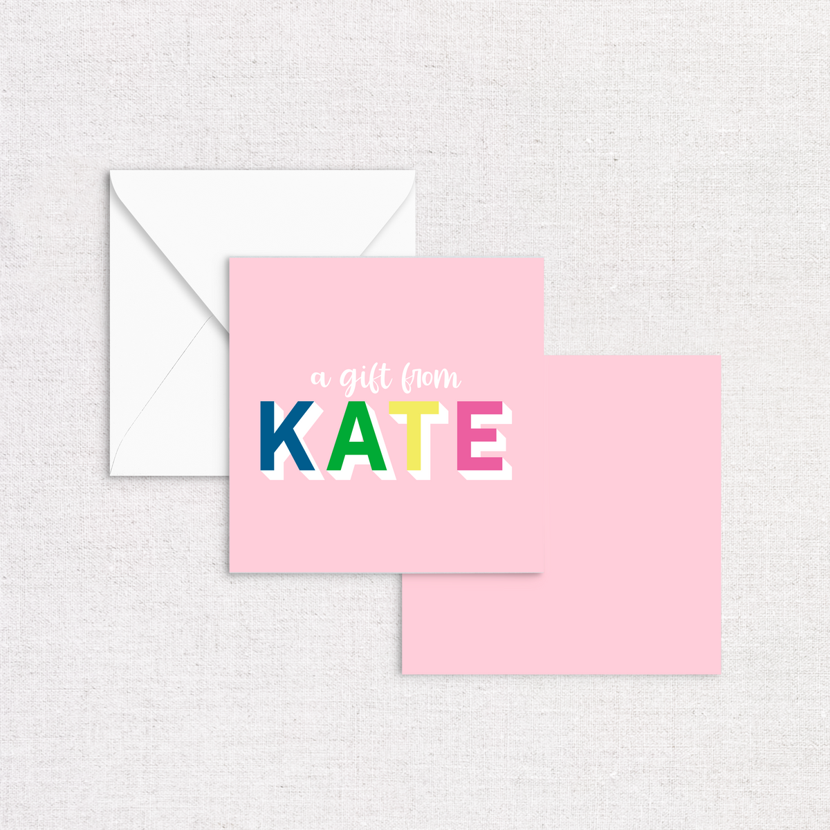 Color Block Enclosure Cards