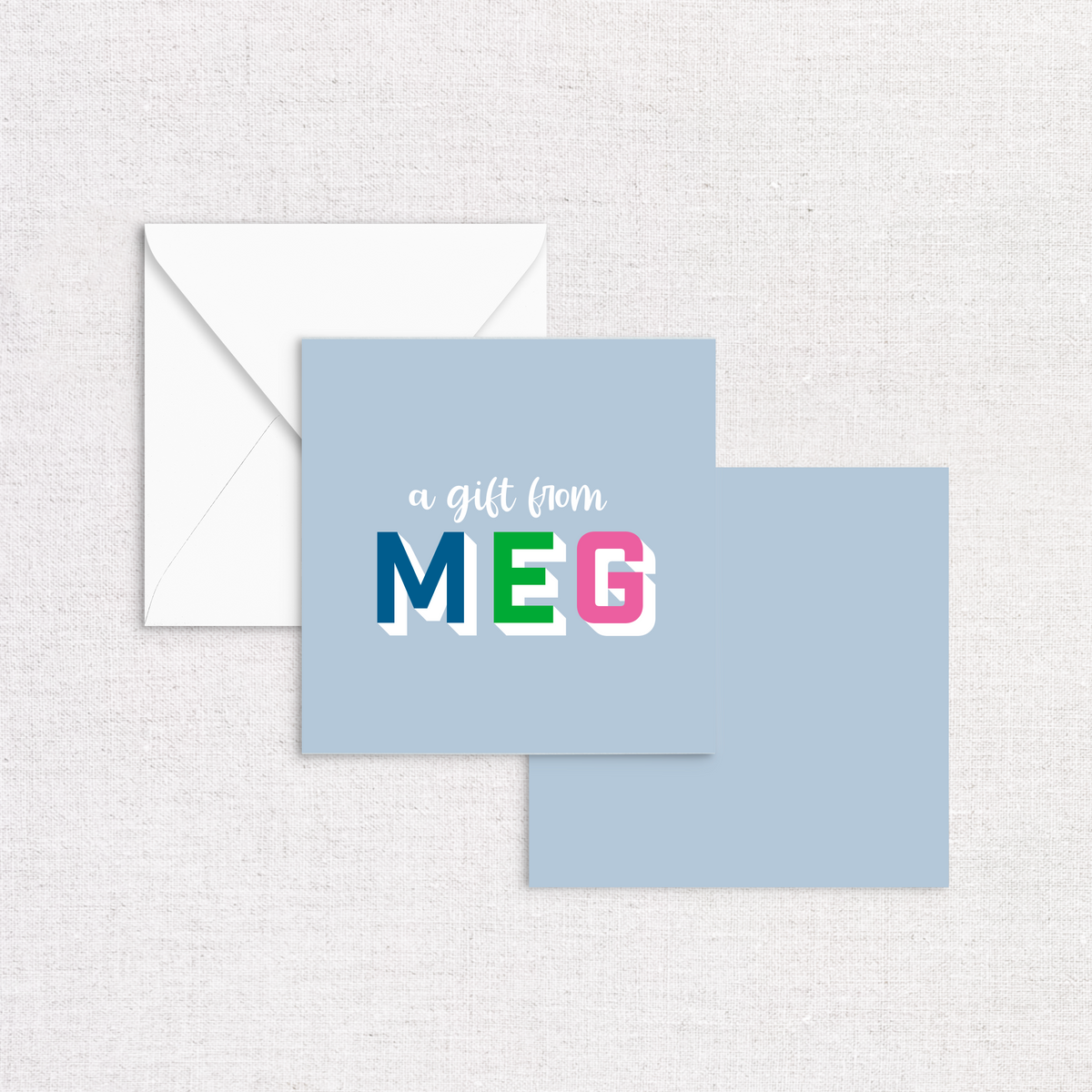 Color Block Enclosure Cards
