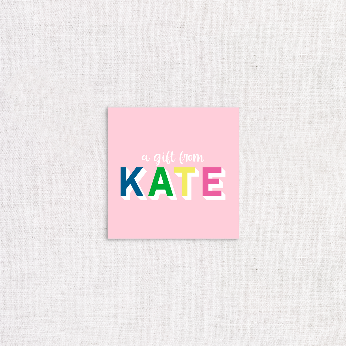 Color Block Enclosure Cards