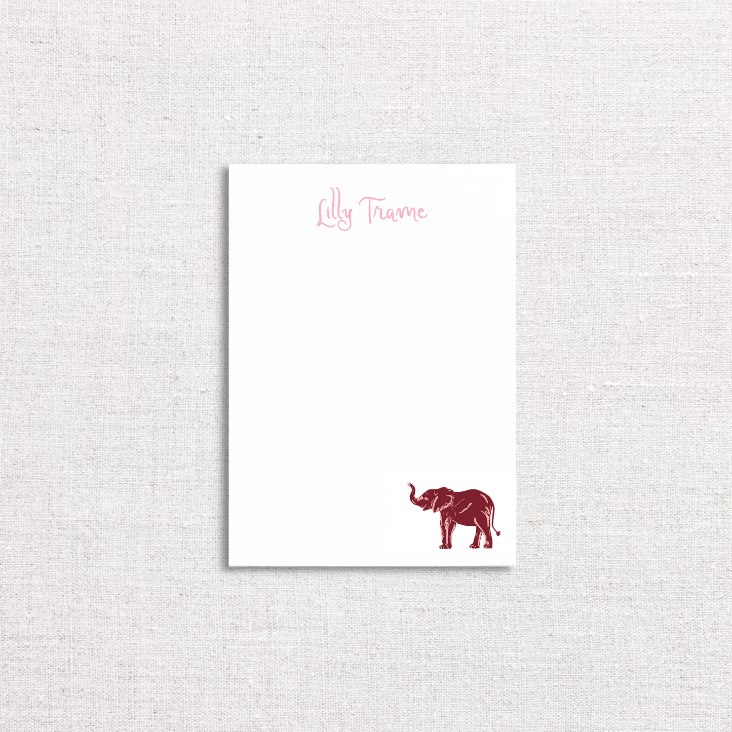 Crimson Girl Notepad