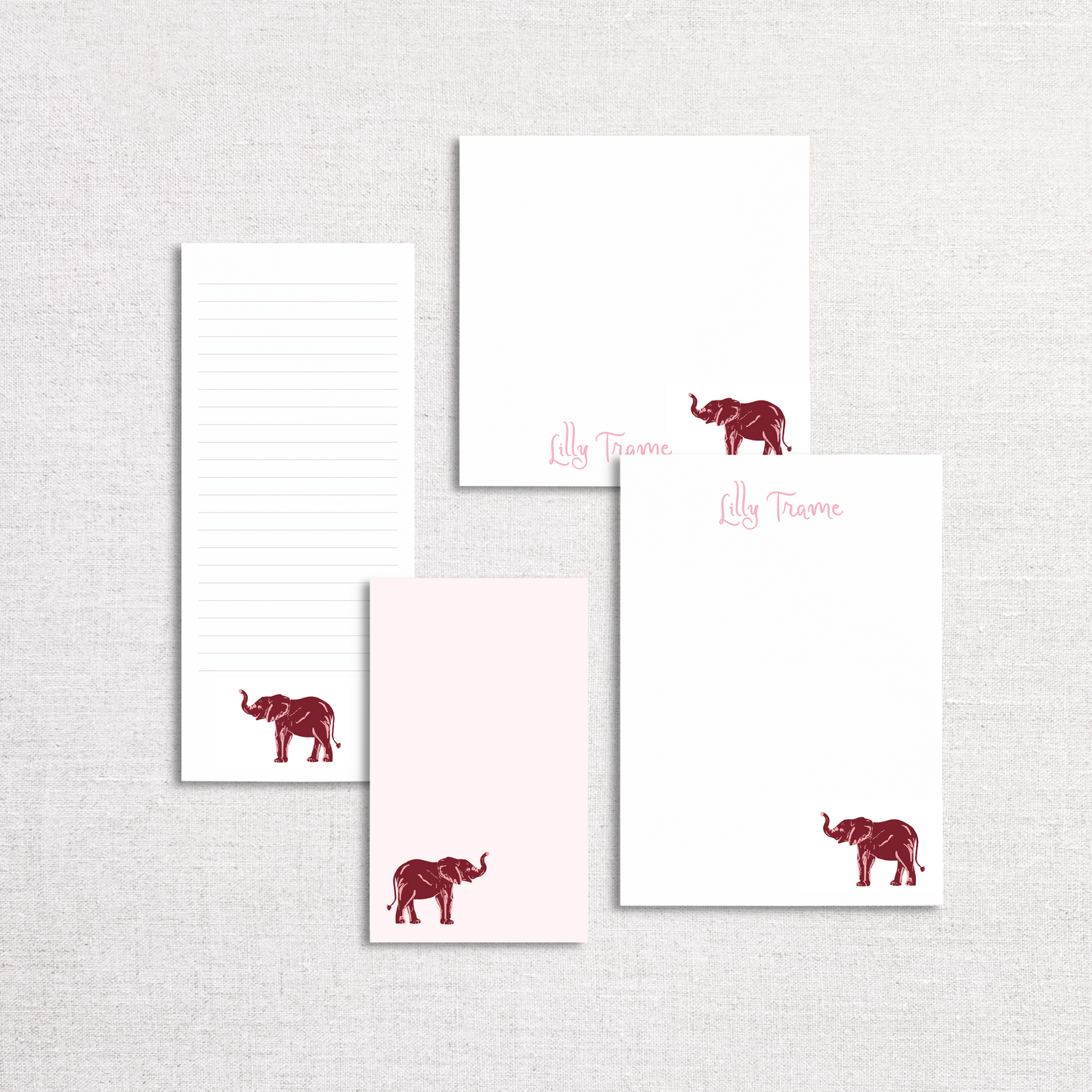 Crimson Girl Notepad