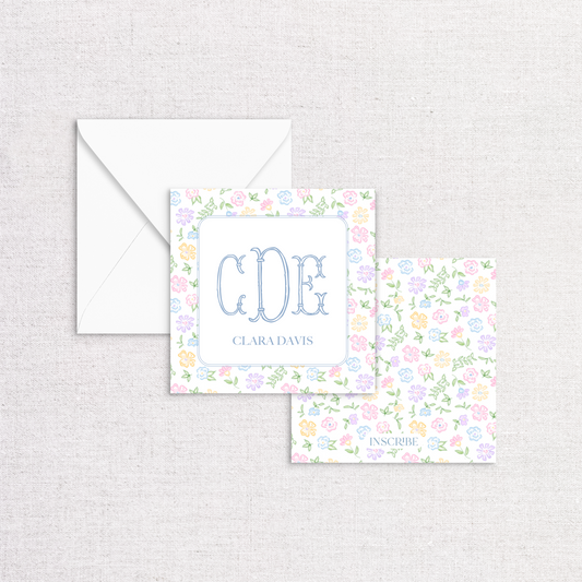 Ditsy Floral Enclosure Cards
