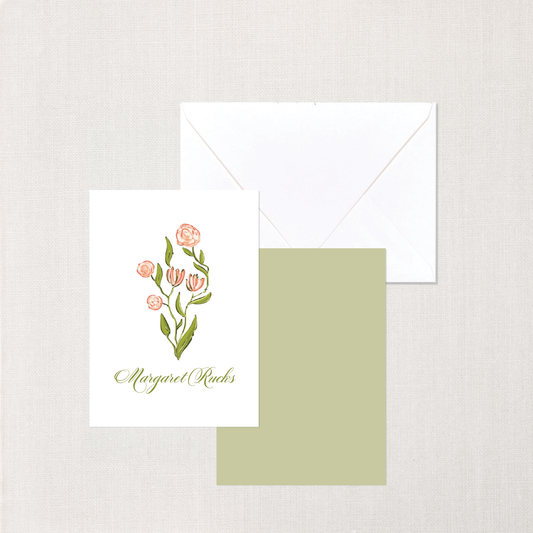 Rose Enclosure Cards