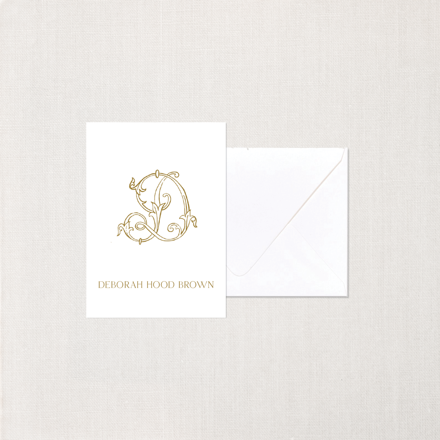 Monogram Vine Enclosure Cards