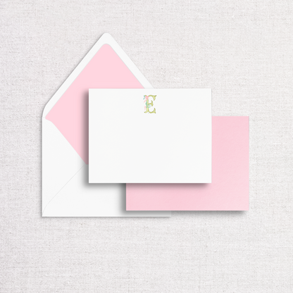 Flower Letters Notecard