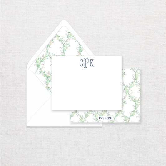 Garden Vine Personalized Notecards