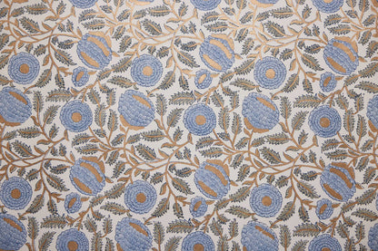 Marigold Blue - Handmade Wrapping Paper Sheets