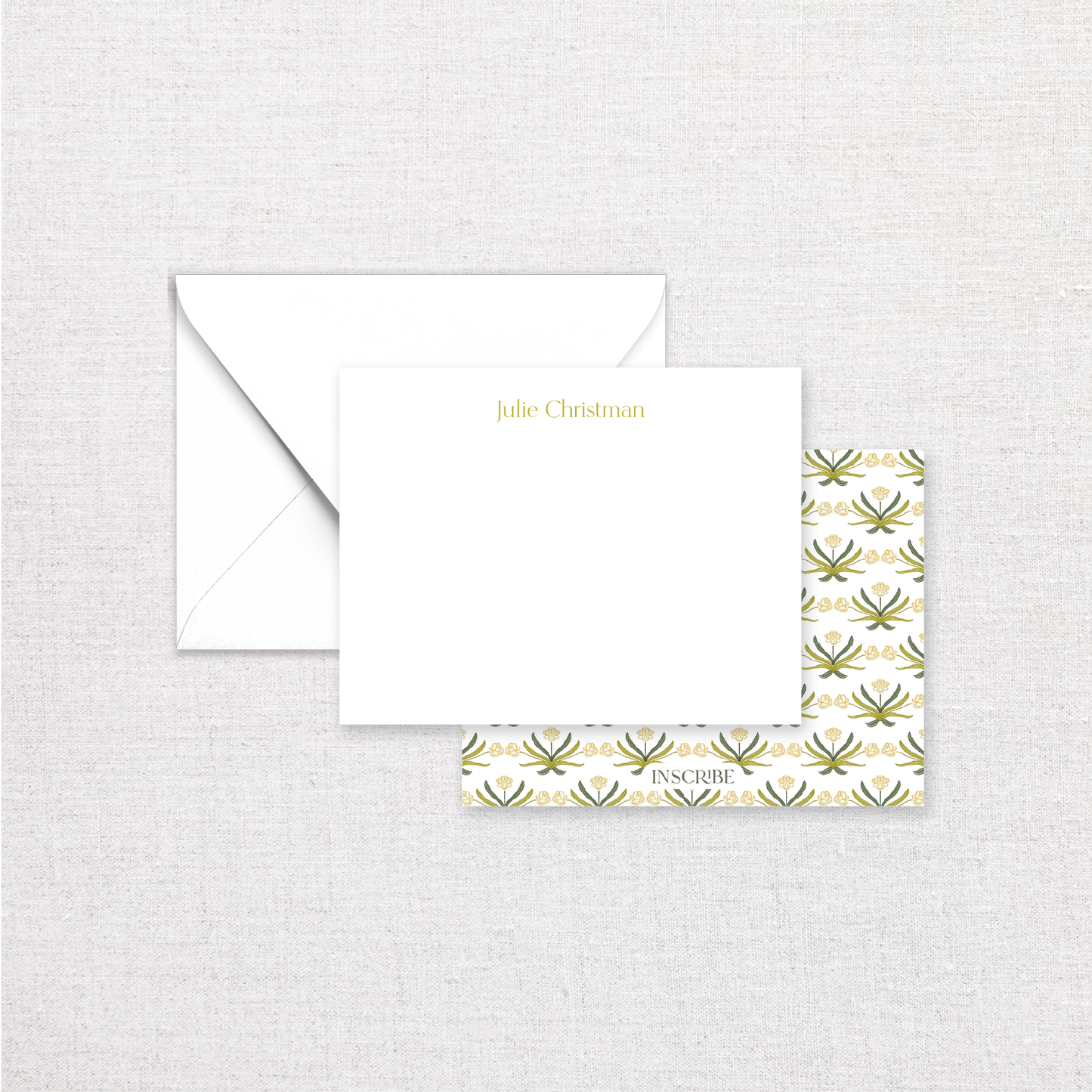 Magnolia Block Personalized Notecards