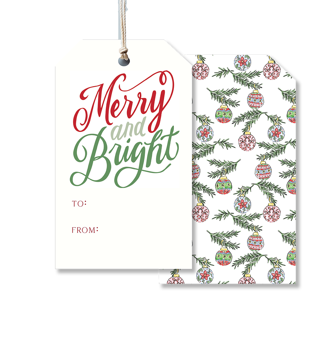 Merry & Bright Gift Tag