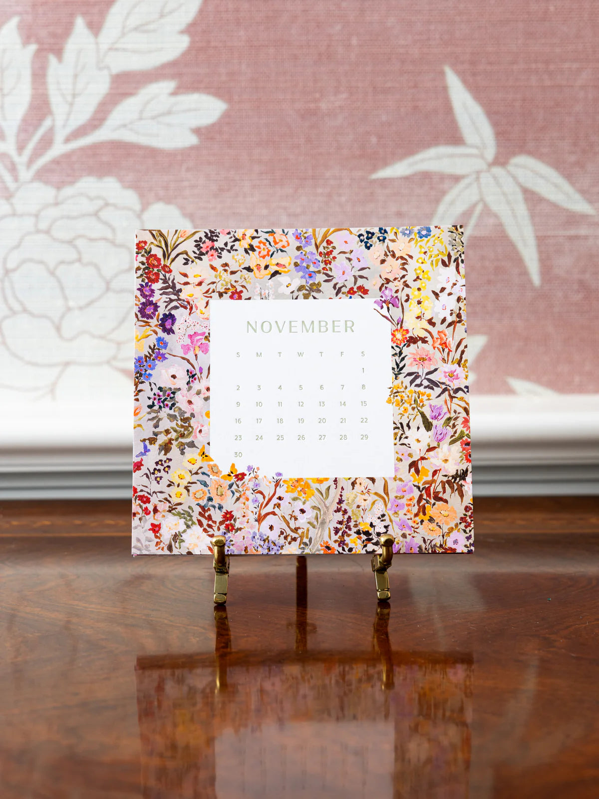 2025 Desktop Calendar in Trellis Box