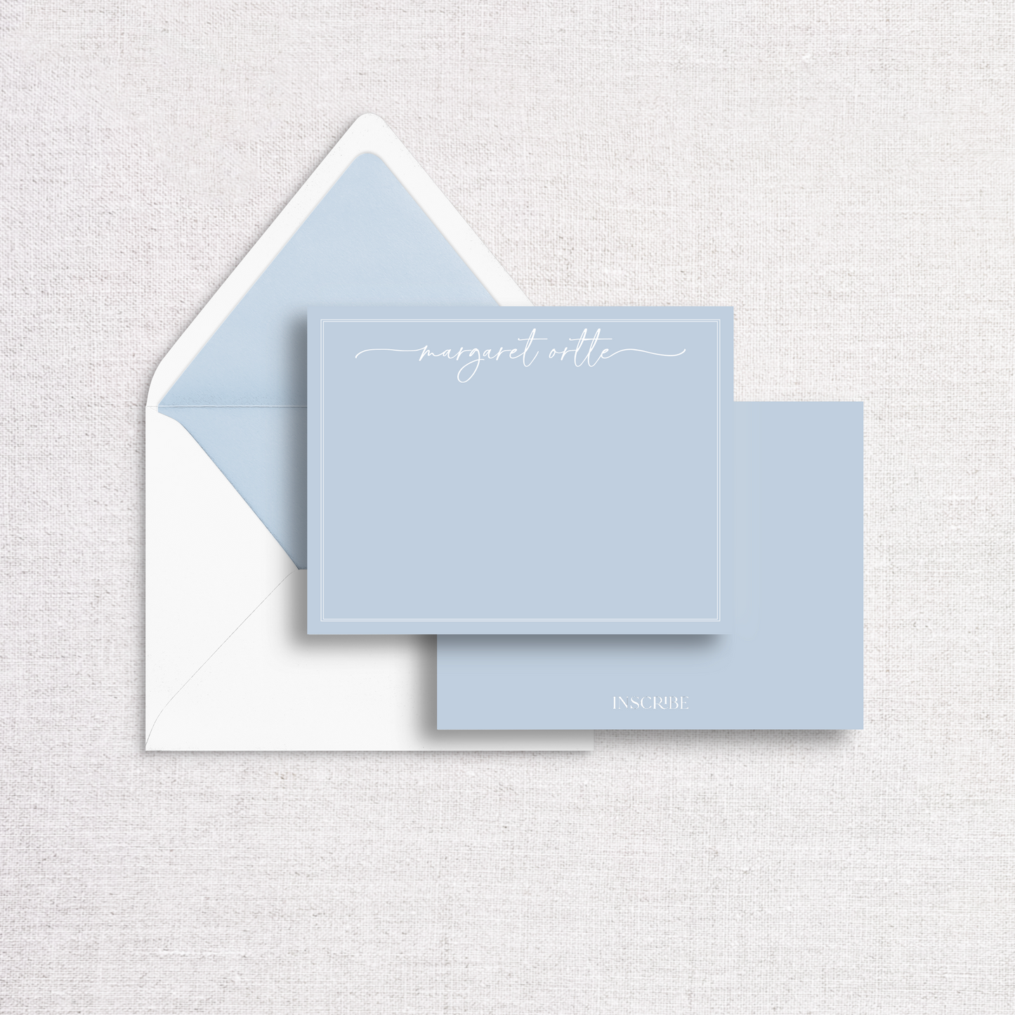 Powder Blue Notecard