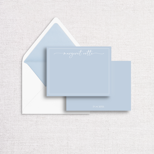 Powder Blue Notecard