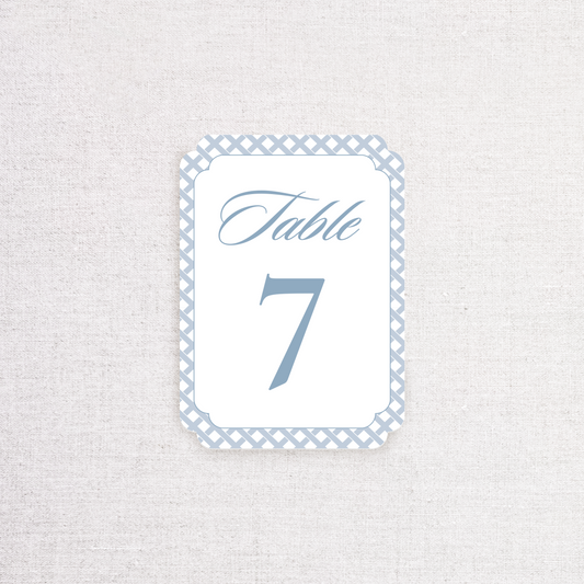 Custom Table Numbers