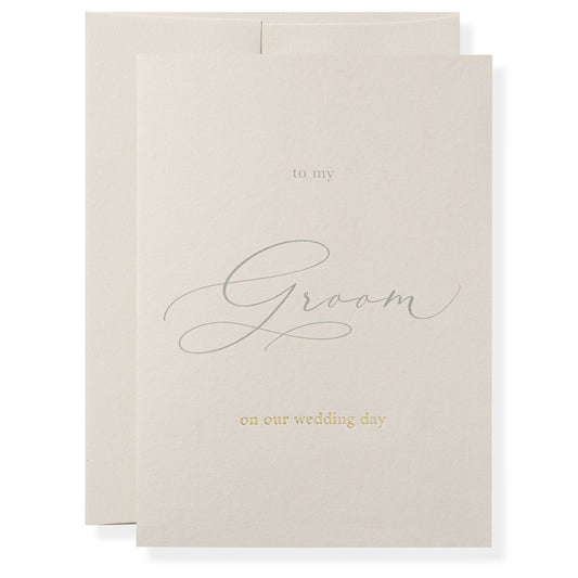 To My Groom Greeting Card