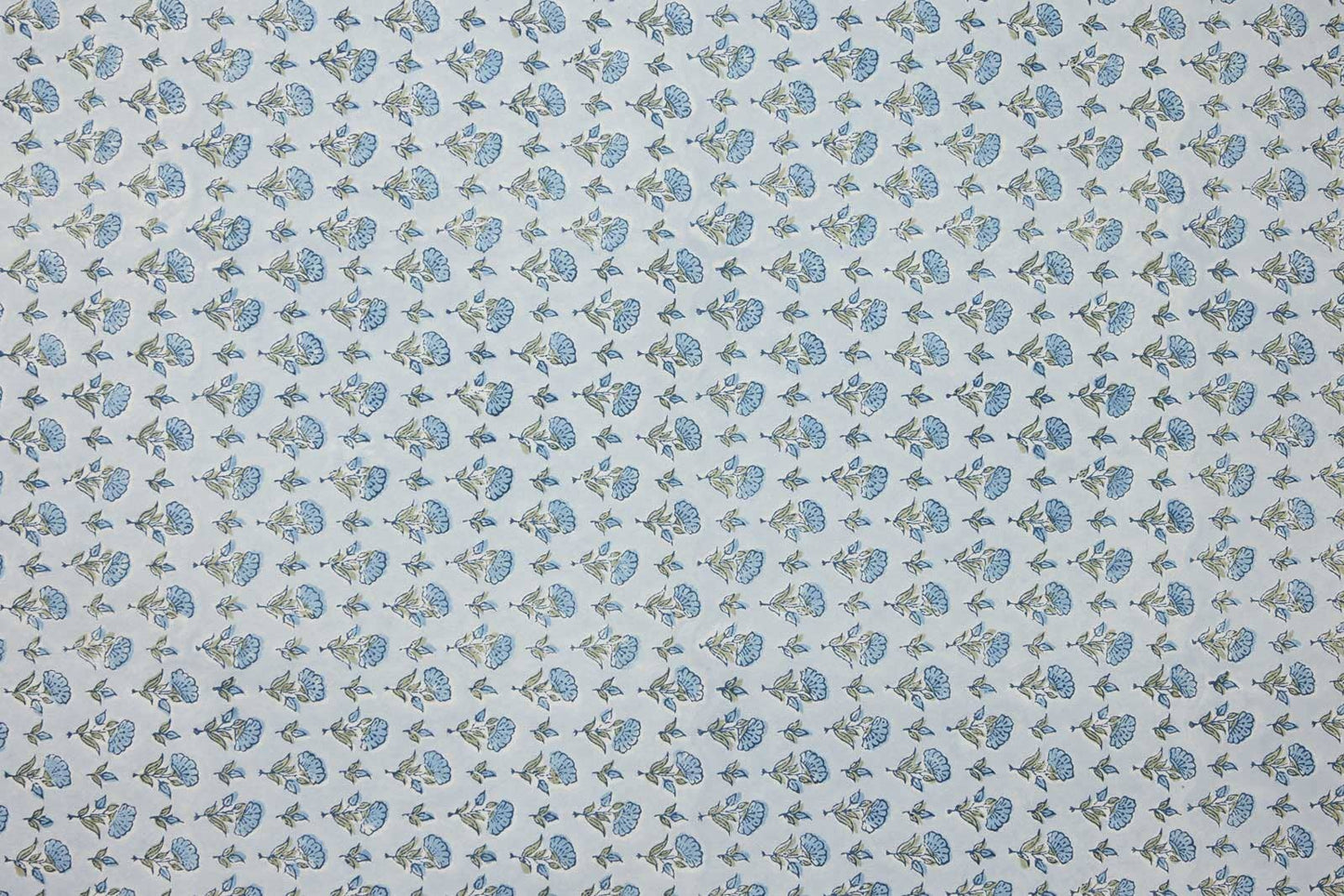 Ditsy Floral Blue Stone - Handmade Gift Wrap Sheets