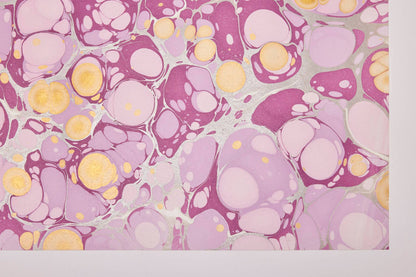 Stone Orchid - Hand Marbled Wrapping Paper Sheets