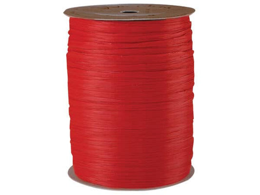 Matte Raffia Ribbon: Red Matte / 1 Pack / 100 yards