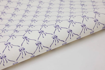 Violet Meringue Bows - Handmade Gift Wrap Sheets