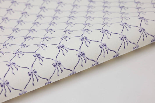 Violet Meringue Bows - Handmade Gift Wrap Sheets